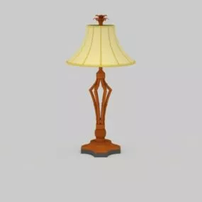 Retro Style With Shade Table Lamp 3d model