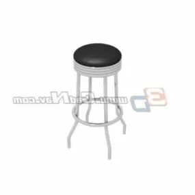 Revolving Metal Bar Stool 3d model