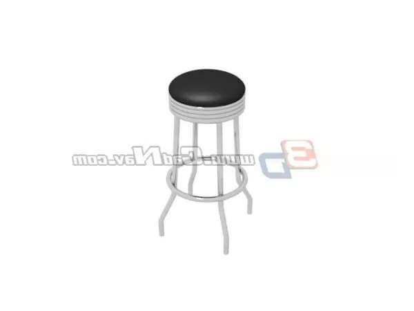 Revolving Metal Bar Stool 3d model Revolving Metal Bar Stool 3d model