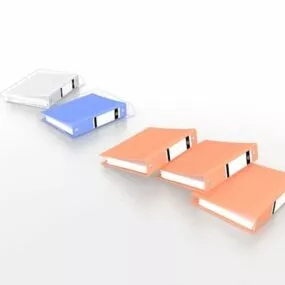 Office Ring Binders 3d model