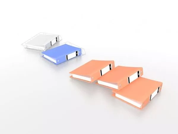 Office Ring Binders 3d model Office Ring Binders 3d model
