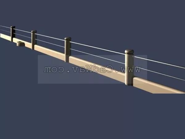 River Fence Design 3d model River Fence Design 3d model