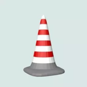 Construction Warning Road Cone 3d model
