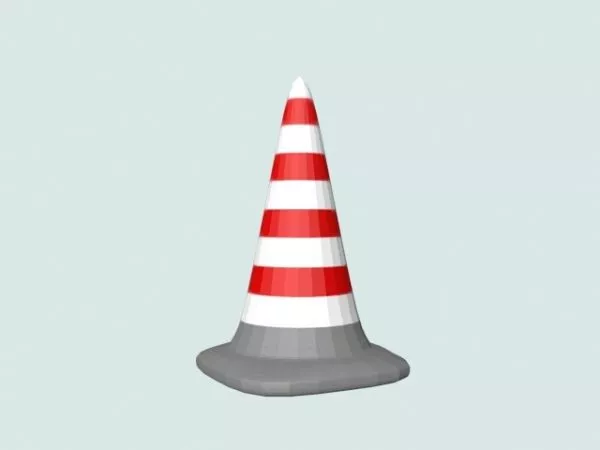 Construction Warning Road Cone 3d model Construction Warning Road Cone 3d model