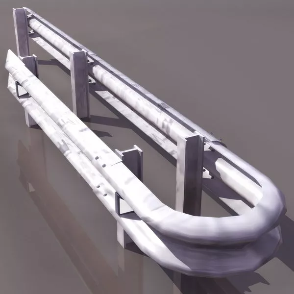 Street Road Separation Fence 3d model Street Road Separation Fence 3d model