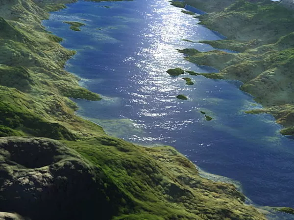 Rock Mountain Terrain Landscape 3d model