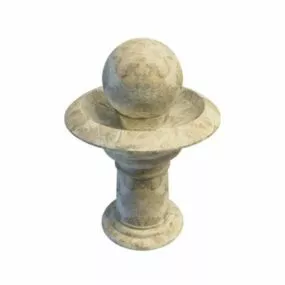 Rolling Ball Stone Fountain 3d model