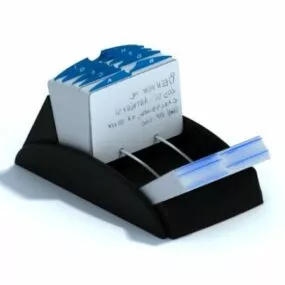Office Equipment Name Card Box 3d model