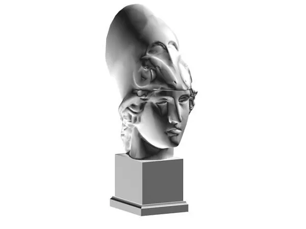 Head Of Athena Bust 3d model