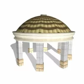 Roman Gazebo Building 3d model