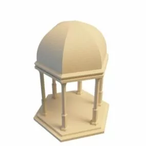 Vintage Style Roman Pavilion 3d model