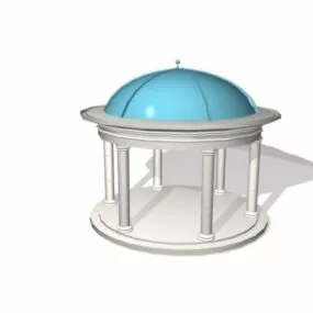 Greek Style Roman Garden Gazebo 3d model