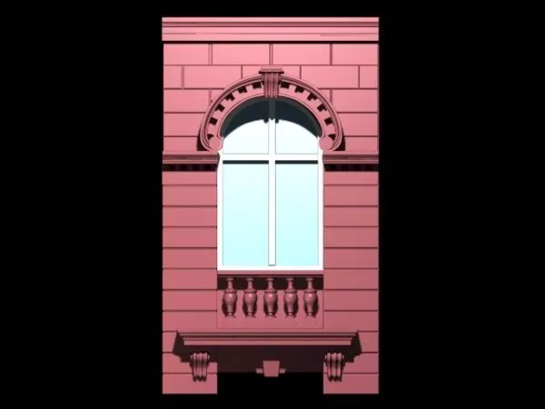 Vintage Roman Style Window 3d model Vintage Roman Style Window 3d model