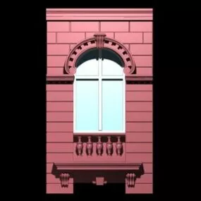 Antique Roman Architecture Windows 3d model