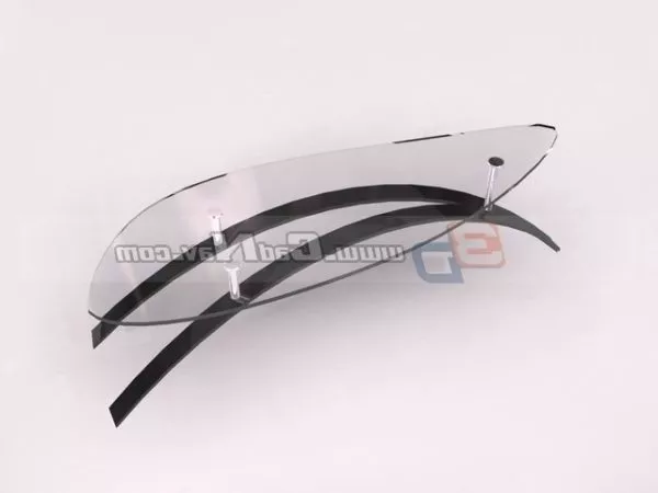 Modern Glass Art Coffee Table 3d model Modern Glass Art Coffee Table 3d model