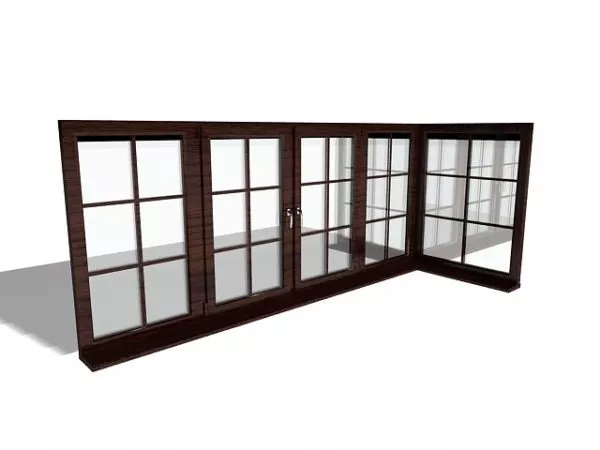 Modern Partition Floral Shape 3d model