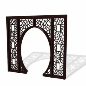 Furniture Room Partition Door 3d model