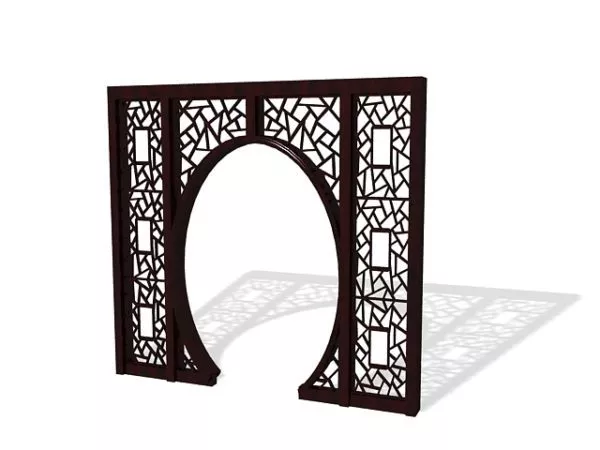 Cnc Carved Screen 3d model