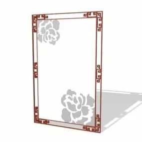 Room Antique Partition Panel 3d model