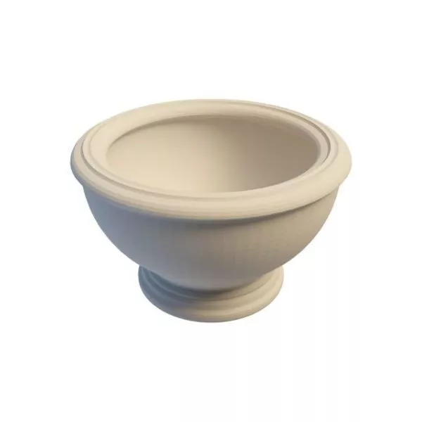 Garden Round Stone Planter 3d model Garden Round Stone Planter 3d model