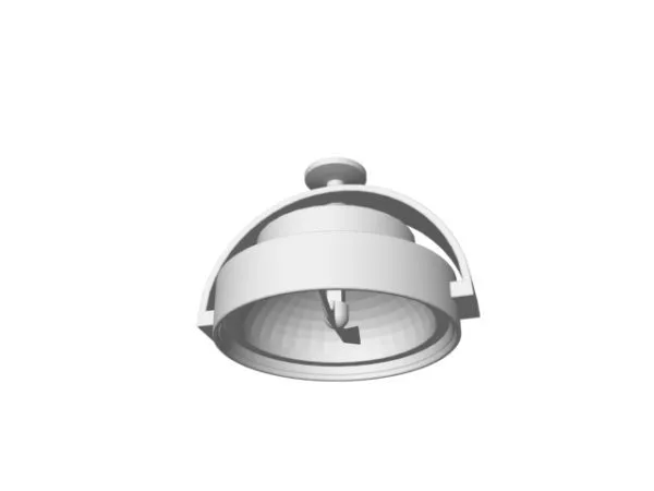 Ceiling Round Led Spotlight 3d model Ceiling Round Led Spotlight 3d model