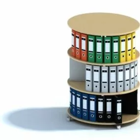Office Round Display Stand 3d model