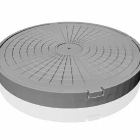 Metal Round Manhole Cover 3d model