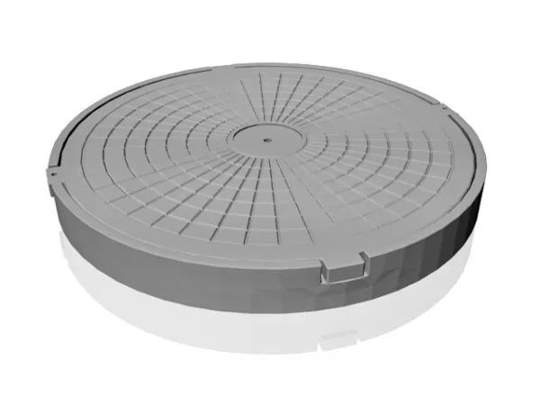 Metal Round Manhole Cover 3d model Metal Round Manhole Cover 3d model