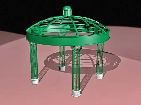 Vintage Chinese Garden Pavilion 3d model