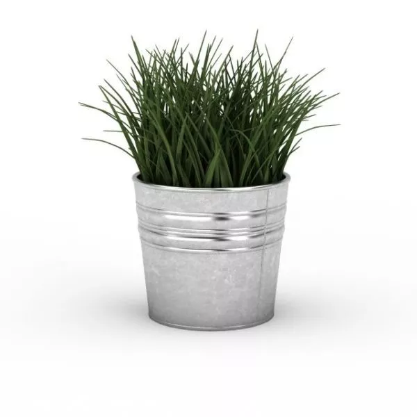 Metal Round Planter 3d model Metal Round Planter 3d model
