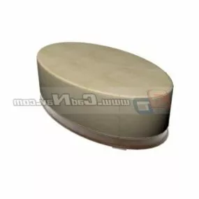 Furniture Round Storage Ottoman 3d model