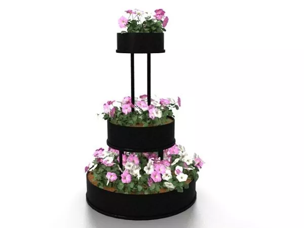 Decoration Round Flower Stand 3d model Decoration Round Flower Stand 3d model