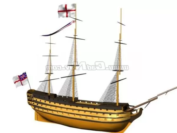 Royal Navy Hms Victory Watercraft 3d model Royal Navy Hms Victory Watercraft 3d model