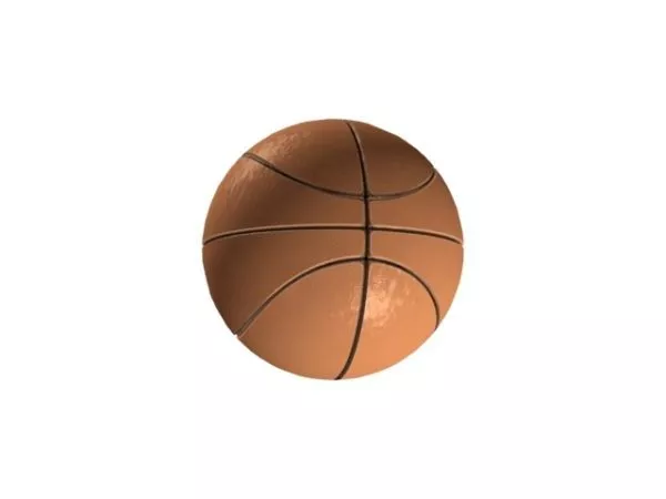 Brown Rubber Basketball 3d model Brown Rubber Basketball 3d model