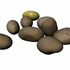 Russet Potato Vegetable 3d model