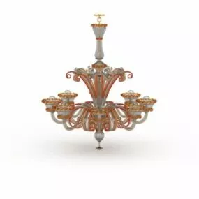 Russian Antique Chandelier 3d model