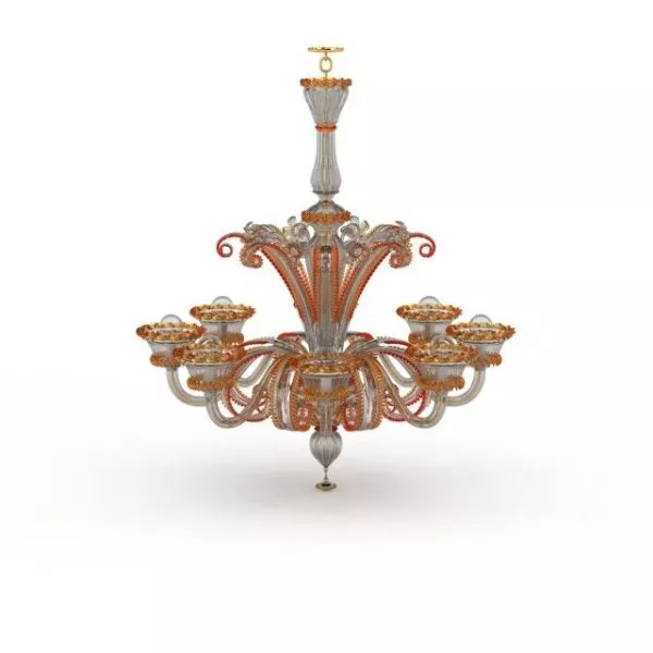 Russian Antique Chandelier 3d model Russian Antique Chandelier 3d model