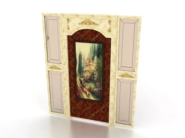 Russian Style Vintage Feature Wall 3d model Russian Style Vintage Feature Wall 3d model