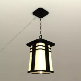 Rustic Metal Pendant Lights 3d model