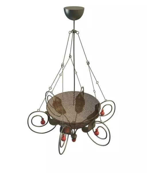 Rustic Basket Home Pendant Lamp 3d model Rustic Basket Home Pendant Lamp 3d model