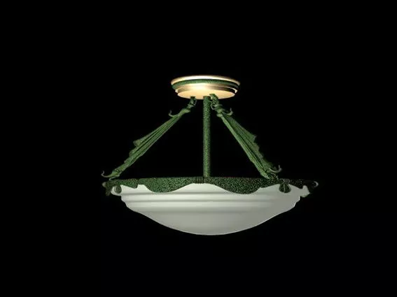 Bowl With Fruit On Wooden Tray 3d model