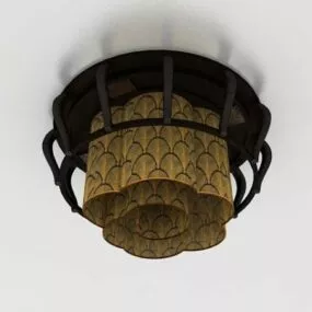Rustic Antique Ceiling Lamp 3d model