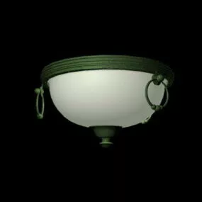 Rustic Style Home Ceiling Light 3d model