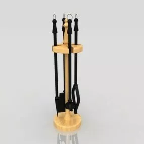 Fireplace Tool Set 3d model