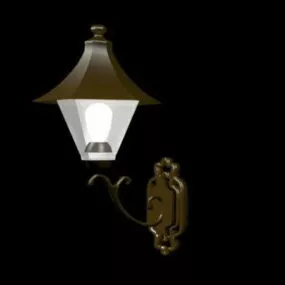 Rustic Style Garden Wall Lantern 3d model