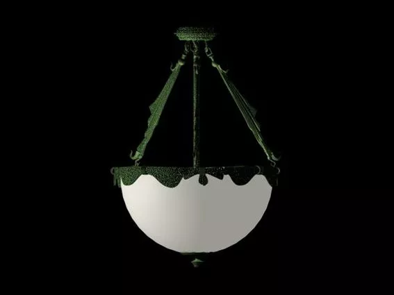 Rustic Bowl Pendant Light 3d model Rustic Bowl Pendant Light 3d model
