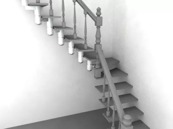 Beautiful Spiral Staircase 3d model