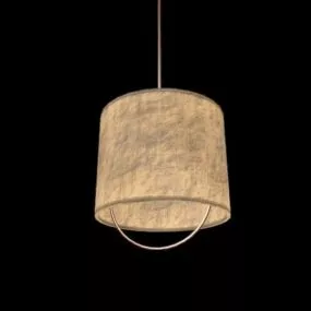 Rustic Wood Pendant Lamp Shade 3d model