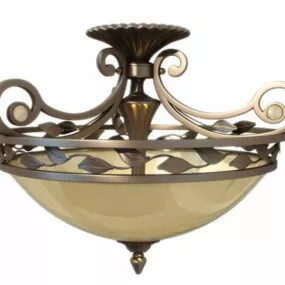 Rustic Old Vintage Ceiling Light 3d model