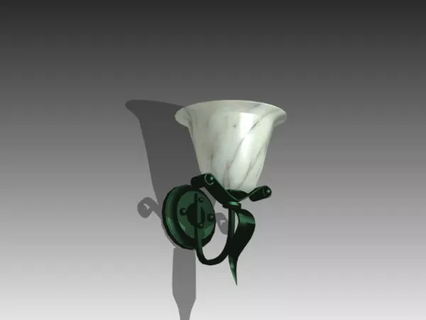 Antique Old Rustic Wall Lamp 3d model Antique Old Rustic Wall Lamp 3d model